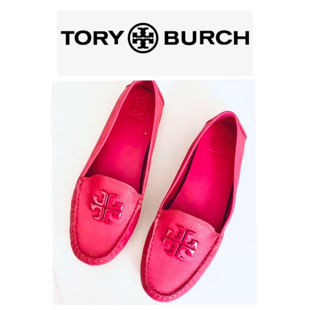 Tory Burch Lowell 2 Driver Tumbled Leather flats - Picture 1 of 7